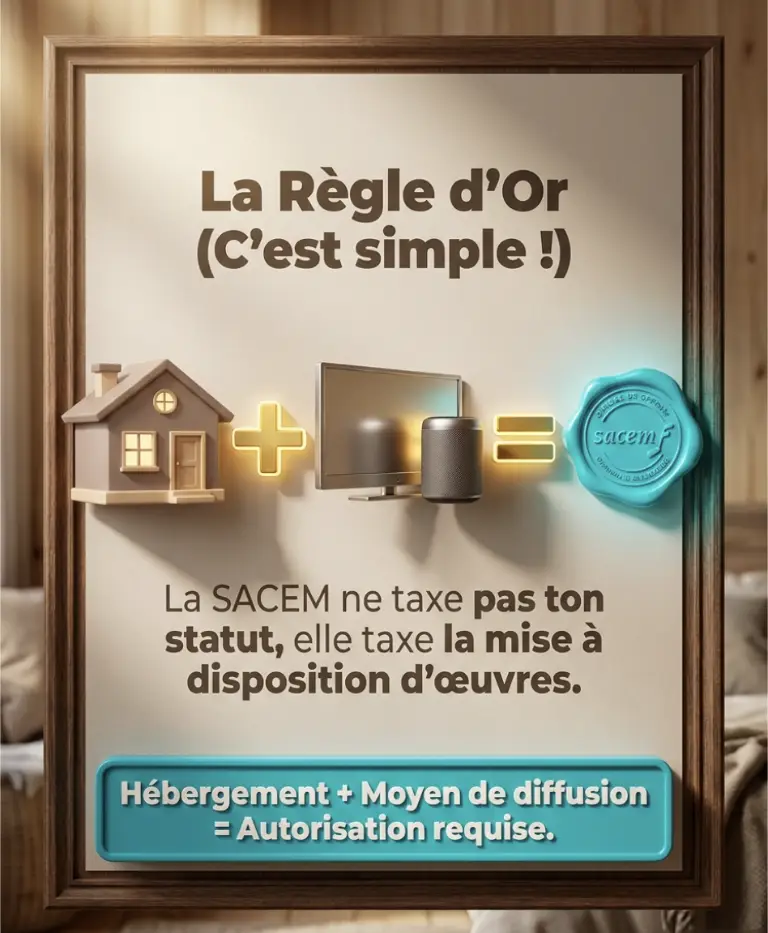 droits SACEM pour gîte et chambre d'hôtes 2 droits sacem location saisonnière