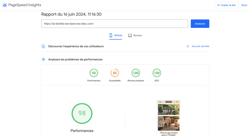 performances famille