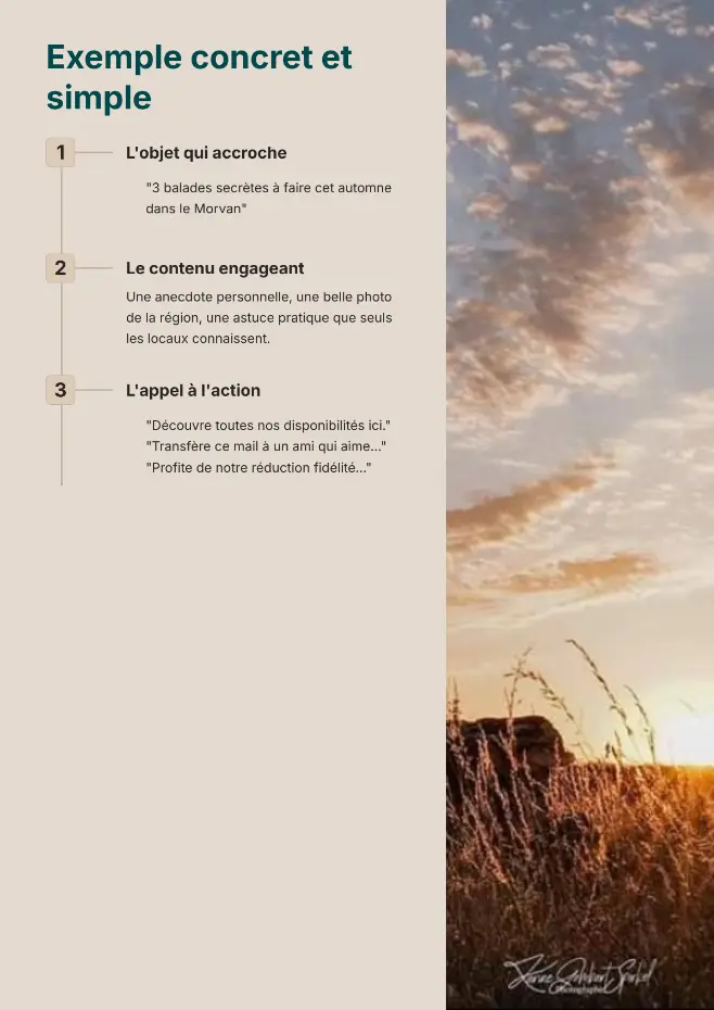 email marketing location saisonnière