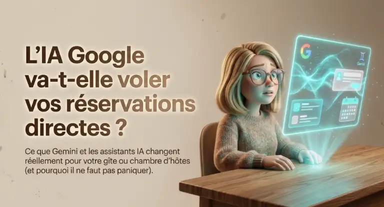 IA Google réservation hébergement