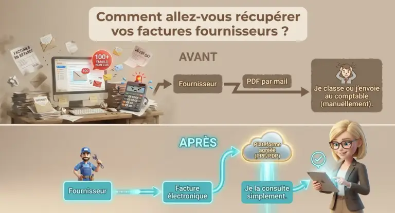 parcours facture électronique gîte avant : Après