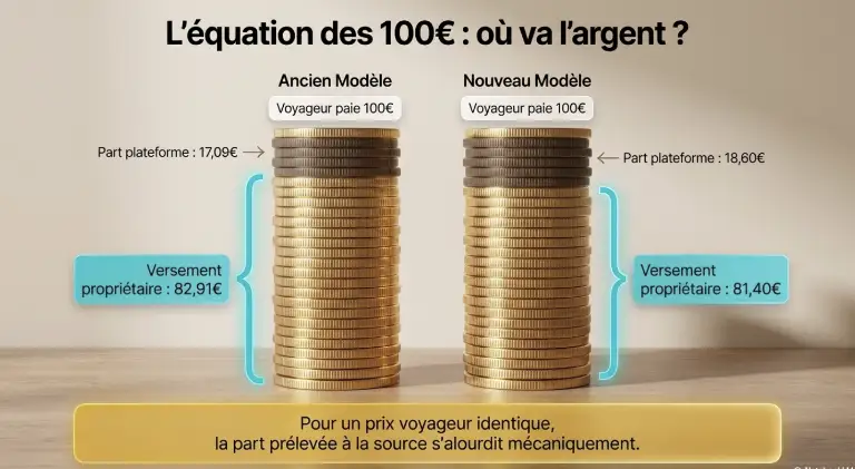 Airbnb modifie les frais de service