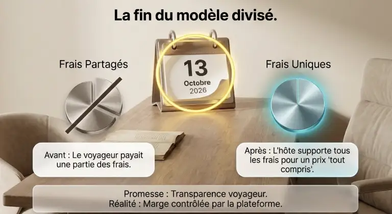 Airbnb refond ses frais de service