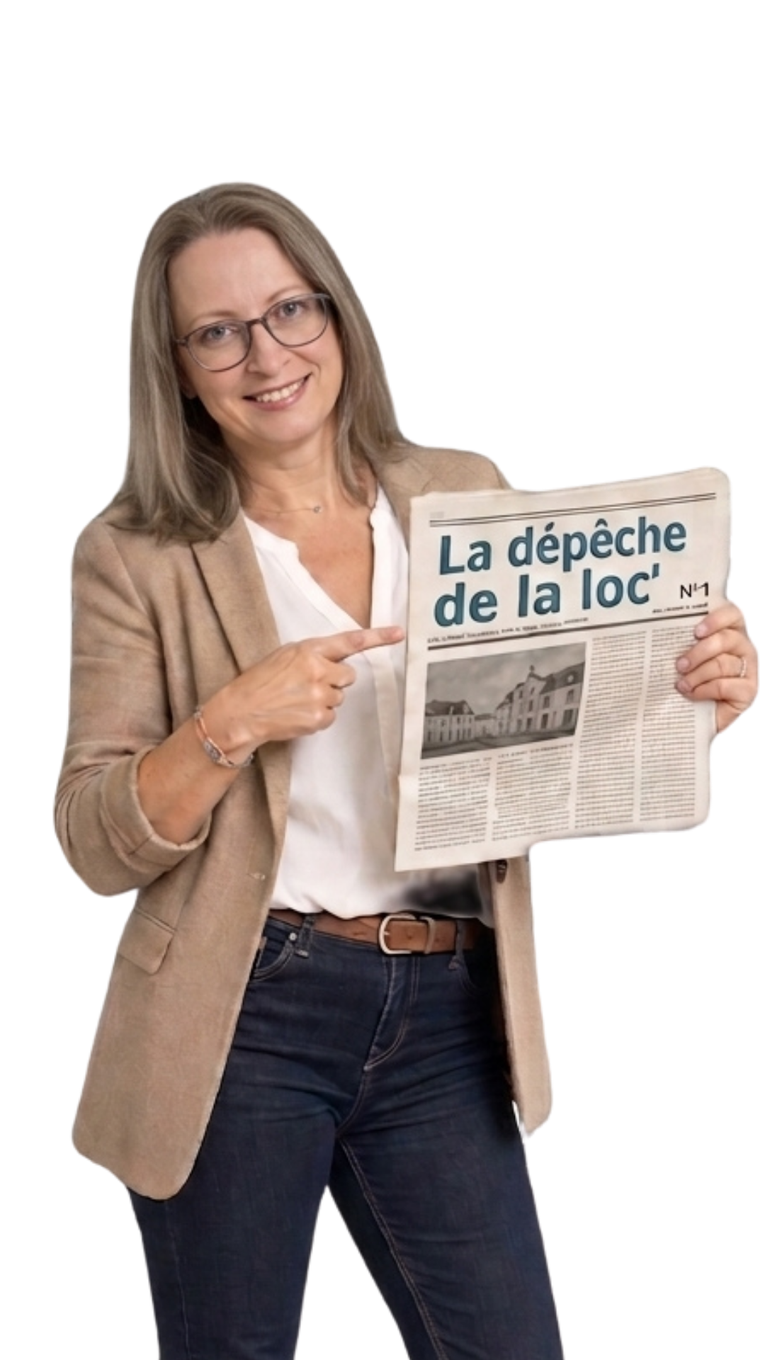 Béatrice lit La dépêche de la loc’